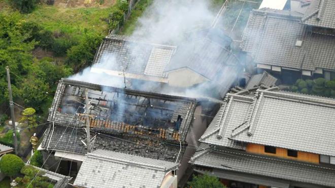 In pictures: Buildings damaged after powerful earthquake hits south-west Japan