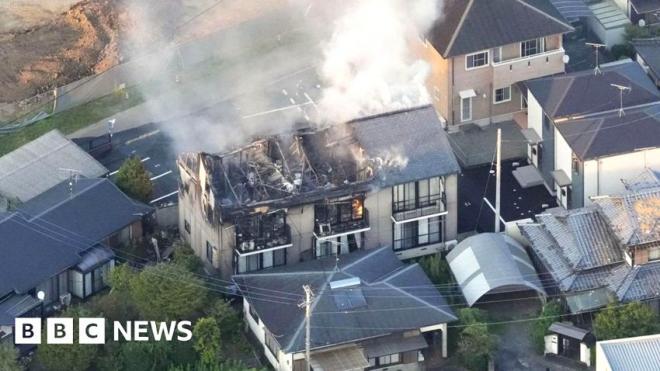 In pictures: Buildings damaged after powerful earthquake hits south-west Japan