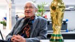 The 91-year-old Argentine journalist covering his 18th World Cup