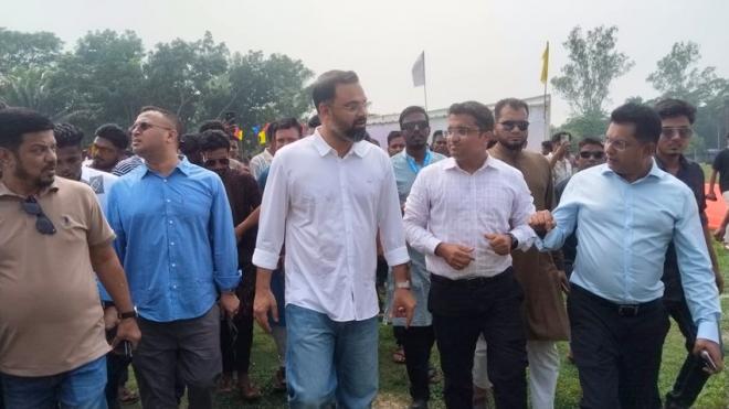 শ্রীমঙ্গলে ক্রিকেট একাডেমি ও ড্রেসিংরুম উদ্বোধন, মিনি স্টেডিয়ামের স্থান পরিদর্শন