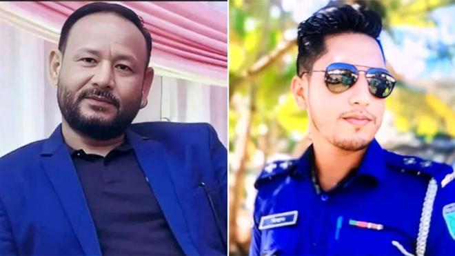 গাজীপুরে কাভার্ডভ্যানের চাপায় প্রাণ গেল এসআই ও বিএনপি নেতার