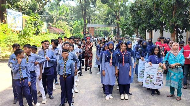 \ মৌলভীবাজারে দুর্যোগ মোকাবিলায় মহড়া ও অগ্নিনির্বাপণ প্রশিক্ষণ